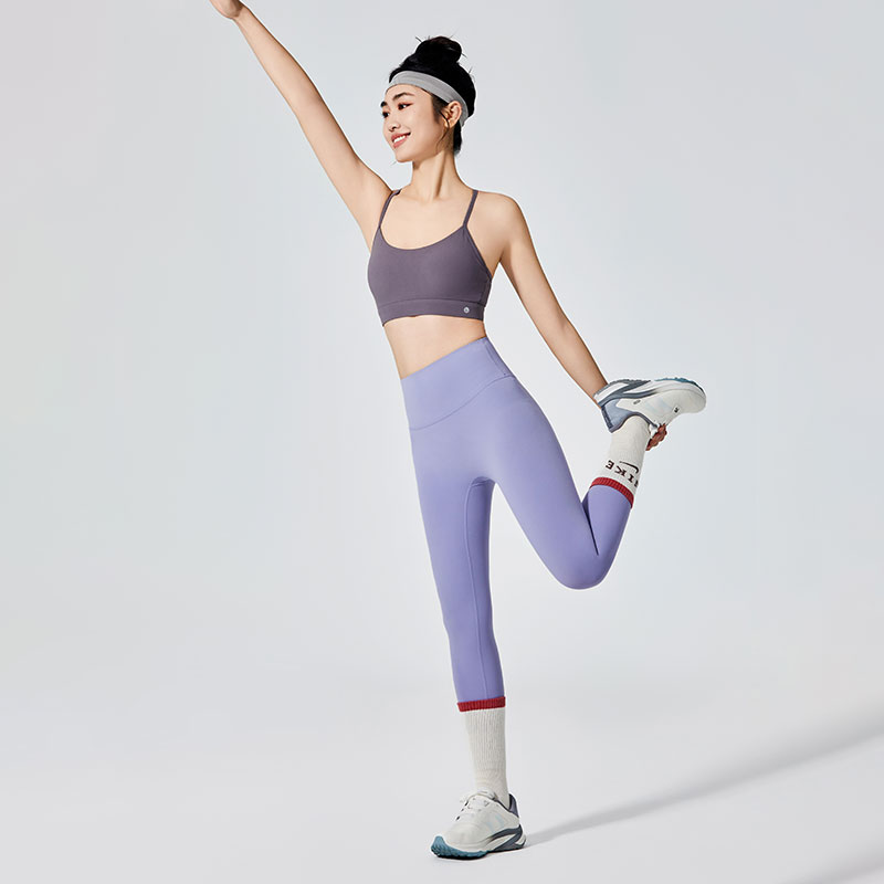 女性バイオレットスポーツレギンス
